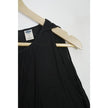 Old Navy Cold Shoulder Top Women Small Black Pintuck Long Sleeve Keyhole Back
