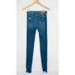 American Eagle Dark Wash Super Hi-Rise Distressed Jeggings Size 00