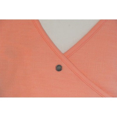Roxy Maxi Dress Women Medium Peach Sleeveless Cut-Out Open Back Side Slit