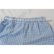 Gingham Shorts Women Extra Large Blue White Checkered Elastic