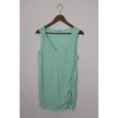Old Navy Tank Top Women Large Mint Green Maternity Ruched V-Neck Sleeveless