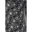 Soybu Dress Women Medium Black White Floral Print Mock Neck Long Sleeve Keyhole
