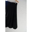 Scoop Black Pleated Knit Midi Skirt Size Medium