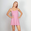 Sleeveless Active Tennis Dress with Unitard Liner