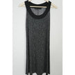 Ellen Parker Shift Dress Women Small Black Grey Abstract Print Sleeveless
