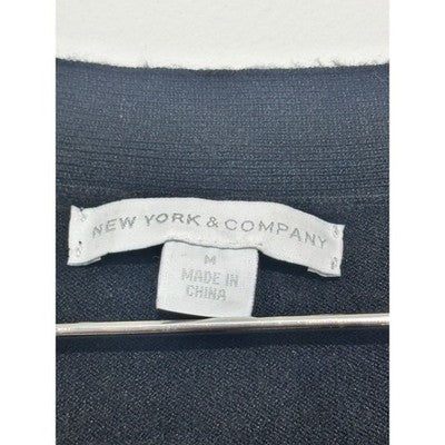 New York & Company Black crew neck sweater medium