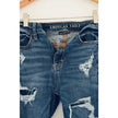 American Eagle Dark Wash Super Hi-Rise Distressed Jeggings Size 00