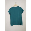 Motherhood Maternity Nursing Top Women Medium Teal Green Short Sleeve Wrap Front