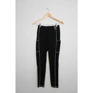 Soho New York &amp; Company High Waisted Black Leggings with Pockets Size Small