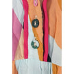 Umgee Dress Women Large Multi Color Abstract Geometric Tiered Babydoll Mini