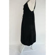 Hot & Delicious Overall Dress Women Small Black Cargo Pocket Bubble Hem Gorpcore