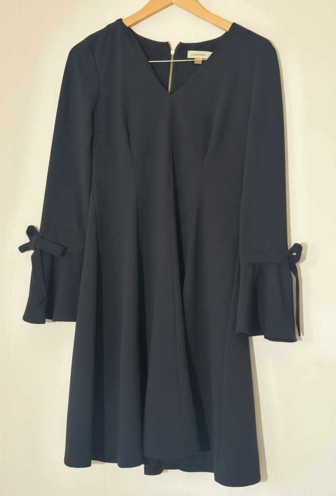 Calvin Klein Long Sleeve Black Dress Size 4