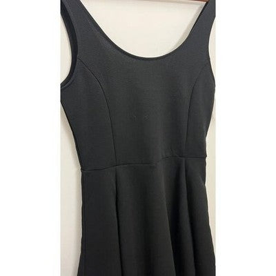 Divided H&M Skater Dress Women Small Black Sleeveless Scoop Neck Fit and Flare