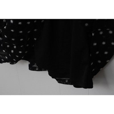 CATO Black and White Polka Dot A Line Midi Dress Size Medium
