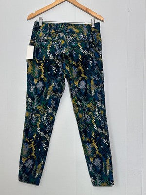 New York and Company 7th Avenue Women's Multicolored Snakeskin Size 6 Dress Pant