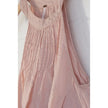 Free People Tank Top Women Extra Small Pink Pintuck Pleated Gauze Halter Boho