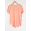 Skechers T-Shirt Women Medium Peach Short Sleeve High-Low Activewear Top