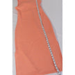Roxy Maxi Dress Women Medium Peach Sleeveless Cut-Out Open Back Side Slit