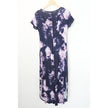 Cato Maxi Dress Women Small Purple Tie Dye Cold Shoulder Lattice Sleeve Pockets
