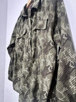 Tommy Hilfiger Shirt Mens Large Green Camo Long Sleeve Button Up Military Field