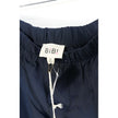 BIBI Track Pants Women Extra Large Navy Blue Pink Bow Side Stripe Joggers