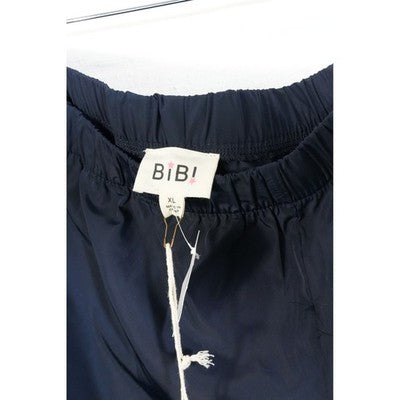BIBI Track Pants Women Extra Large Navy Blue Pink Bow Side Stripe Joggers