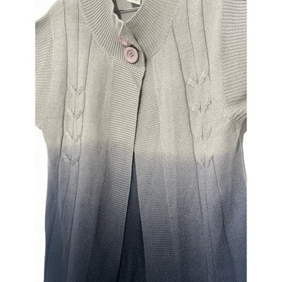 Monroe & Main Knit Sleeveless Button Front Sweater Vest XL