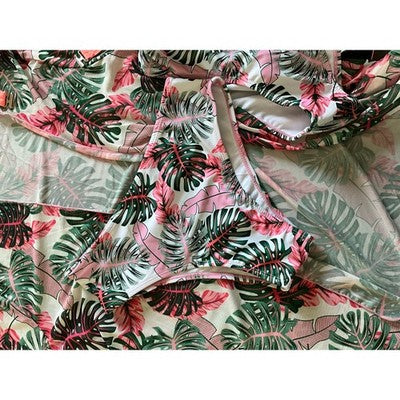Printed Mid Rise Bikini Bottoms
