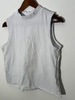 ModCloth Neck Tank Top Women Large White Sleeveless Casual Basic