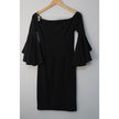 Vince Cameo Black Midi Cocktail Dress Size 6
