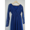 Royal Blue Lace & Chiffon Maternity Gown Size Medium