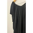 New York & Company Blouse Women Extra Small Black Dolman Sleeve V-Neck Tie Front