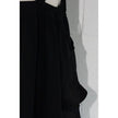 Hot & Delicious Overall Dress Women Small Black Cargo Pocket Bubble Hem Gorpcore