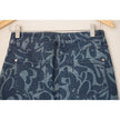 Cato Est. 1946 Denim Midi Skirt Women Size 2 Blue Heart Swirl Print Pencil Skirt
