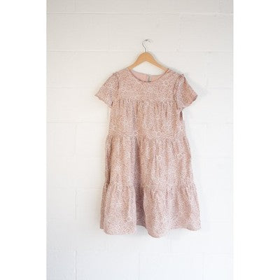 Hippington Mumford Dress Women Large Pink Floral Lace Babydoll Short Sleeve