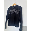 Puma Black Cropped hoodie- Lightweight long sleeve size Medium
