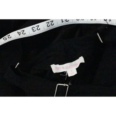 Hot & Delicious Overall Dress Women Small Black Cargo Pocket Bubble Hem Gorpcore