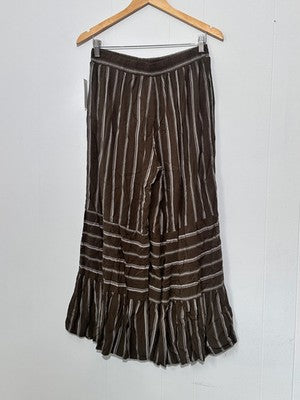 Cato Green Ruffled Wide leg Culotte Pants Size Small