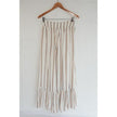 Jessica Simpson Maxi Skirt Women Small White Striped High Low Ruffle Tiered