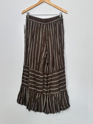 Cato Green Ruffled Wide leg Culotte Pants Size Small