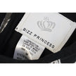 Bizz Princess Shift Mini Dress Medium Black White Geometric Embroidered Cotton