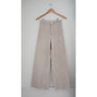 Zara High Waisted Wide Leg Raw Hem Denim Pants - Size 2