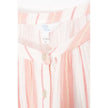 Time and Tru Double Cloth Midi Dress Women Large Coral Peony Striped Button