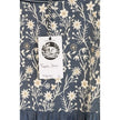 Hippington Tupelo Dress Women Large Blue Floral Embroidered Puff Sleeve Smocked
