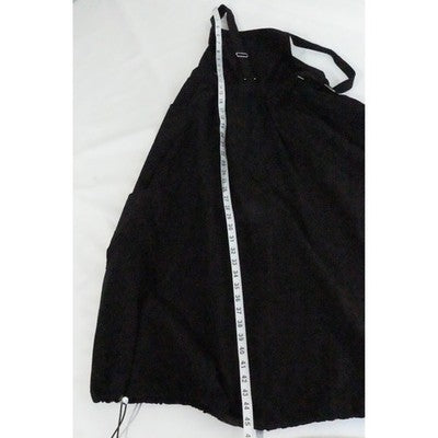 Hot & Delicious Overall Dress Women Small Black Cargo Pocket Bubble Hem Gorpcore