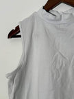 ModCloth Neck Tank Top Women Large White Sleeveless Casual Basic