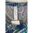 Honeyme Blue Paisley Empire Waist 3/4 Size Medium Mini Dress