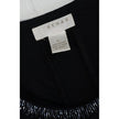 Kenar Tank Top Women Large Black Beaded Neck Ruffle Sleeve Viscose Ruching
