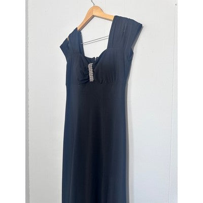 R&M Richards Black Long Elegant Formal Dress Size 6