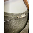 Terra & Sky Olive Green Knit Top with Ladder Cutout Sleeves - Size 1X (16W-18W)